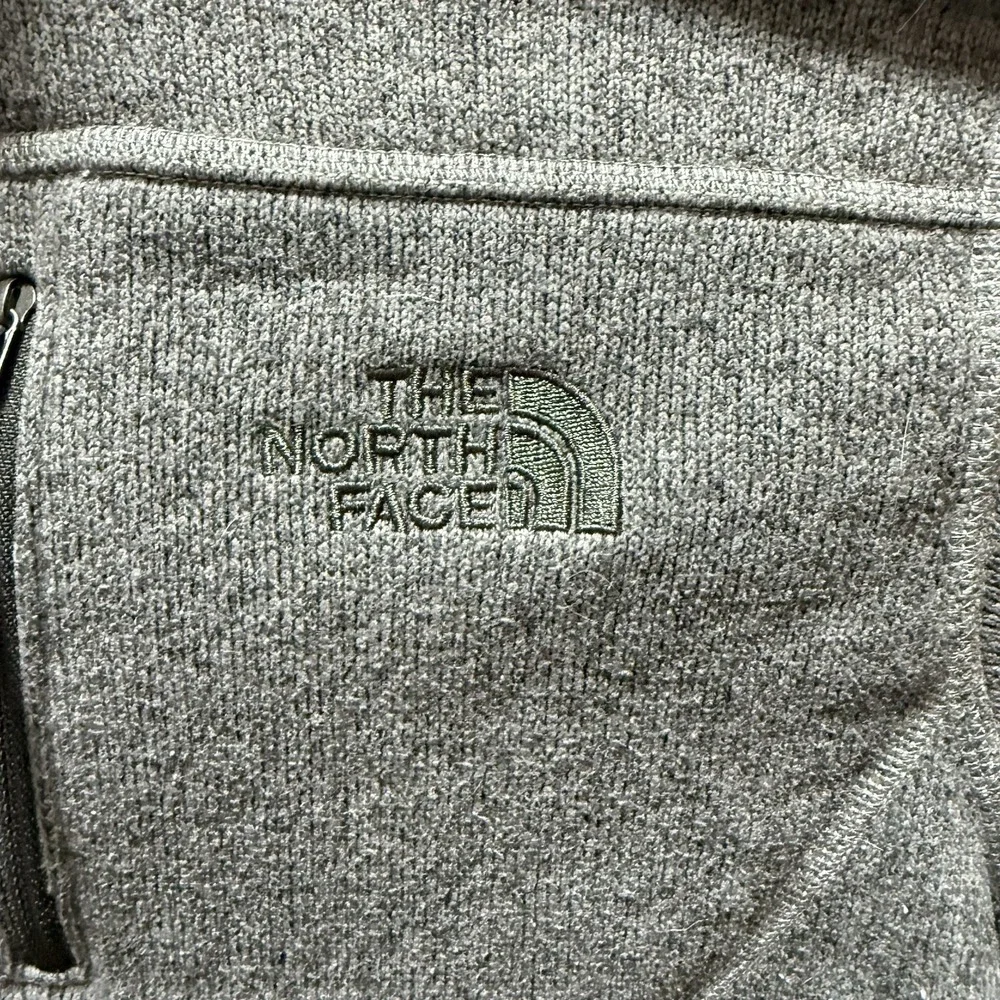 The‎ North Face Sweater Pullover Mens Size Small Gray 1/4 Zip Fleece